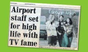 Evening post - Airport staff set for high life with TV fame featuring Abby Mangold