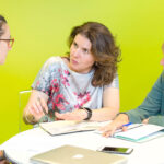 Abby Mangold Working with small team