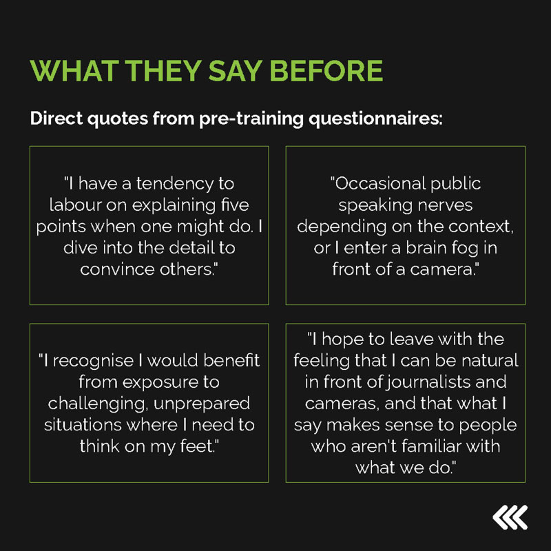 What changes in our media training session 2