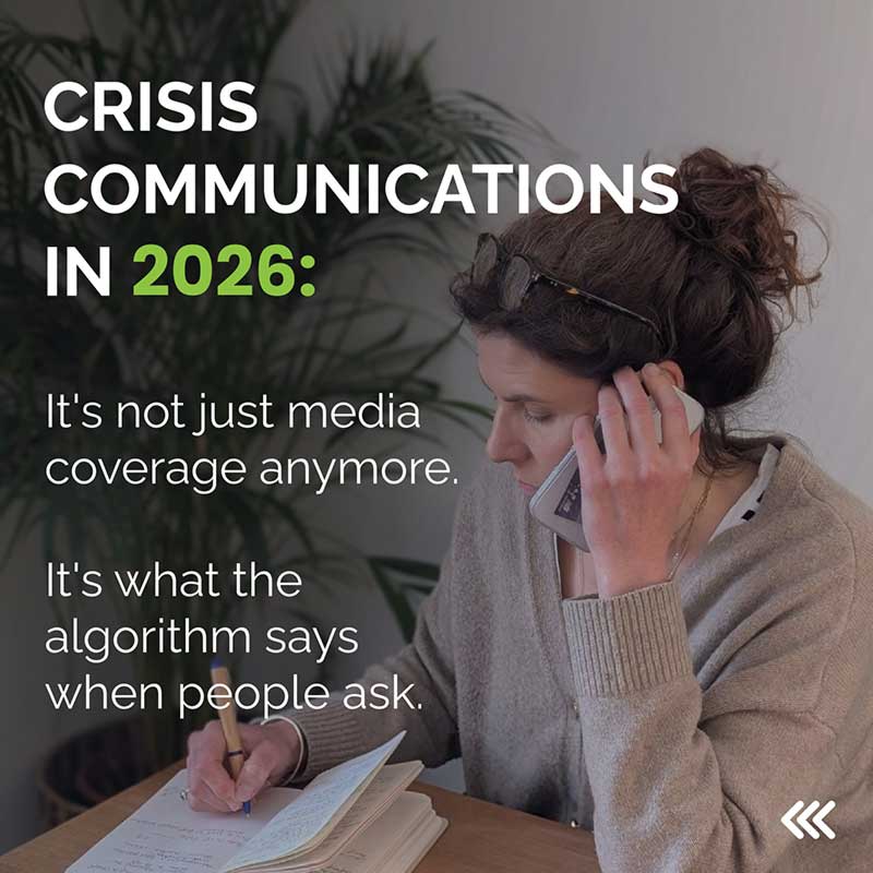 Slide: AI changed crisis communications, but not the playbook (July 2026)