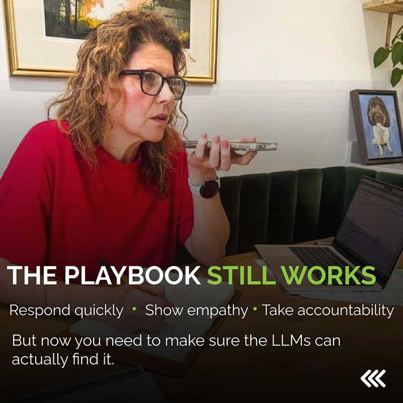 Slide: AI changed crisis communications, but not the playbook (July 2026)